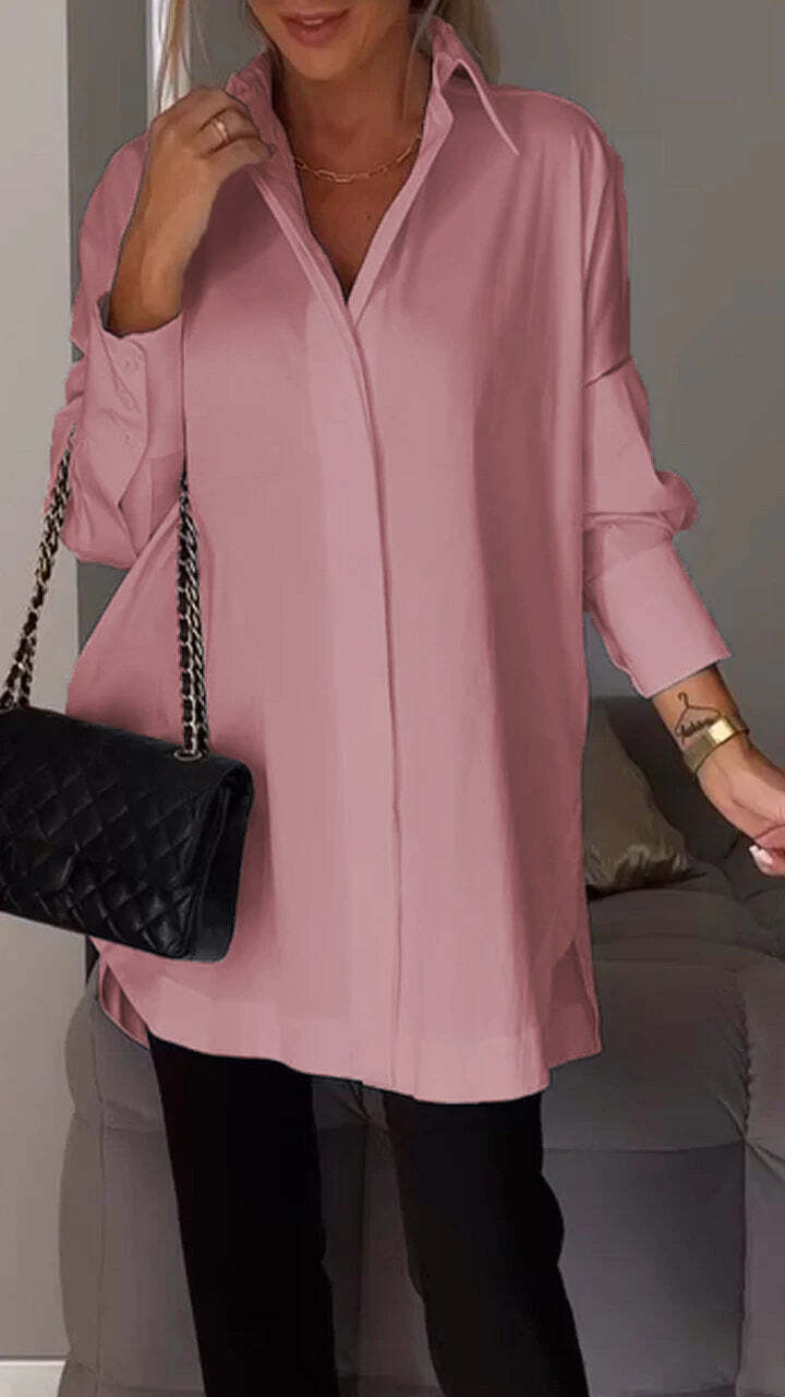 🎁Limited time 49% OFF⏳Lapel Slit Shirt