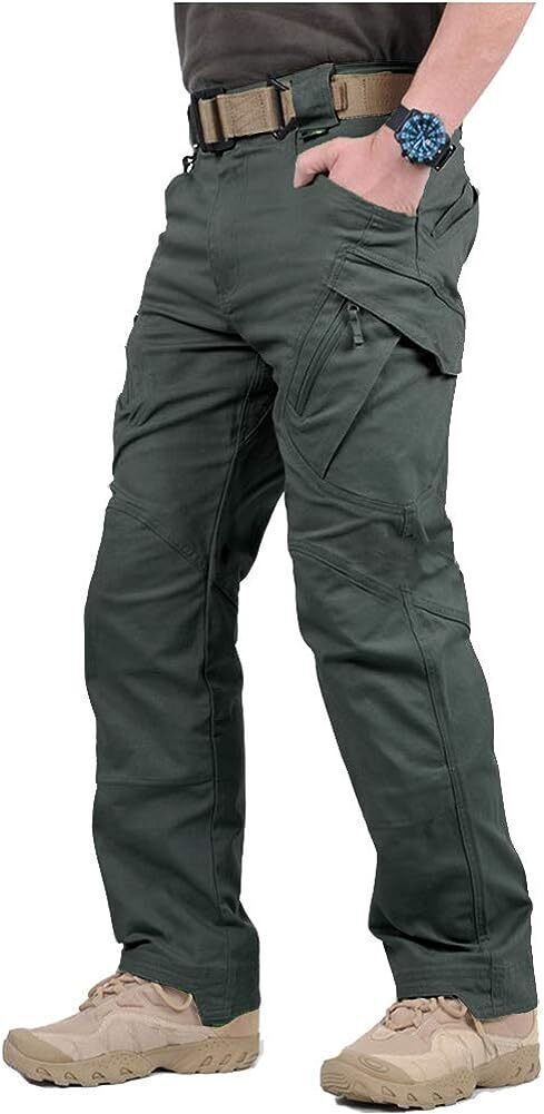7-packs  Men's Assault Tactical Pants Lightweight Cotton Outdoor Military Combat Cargo Trousers