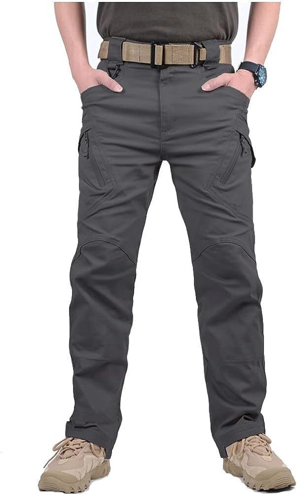 7-packs  Men's Assault Tactical Pants Lightweight Cotton Outdoor Military Combat Cargo Trousers