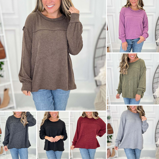 🔥Classic rib knit sweaters