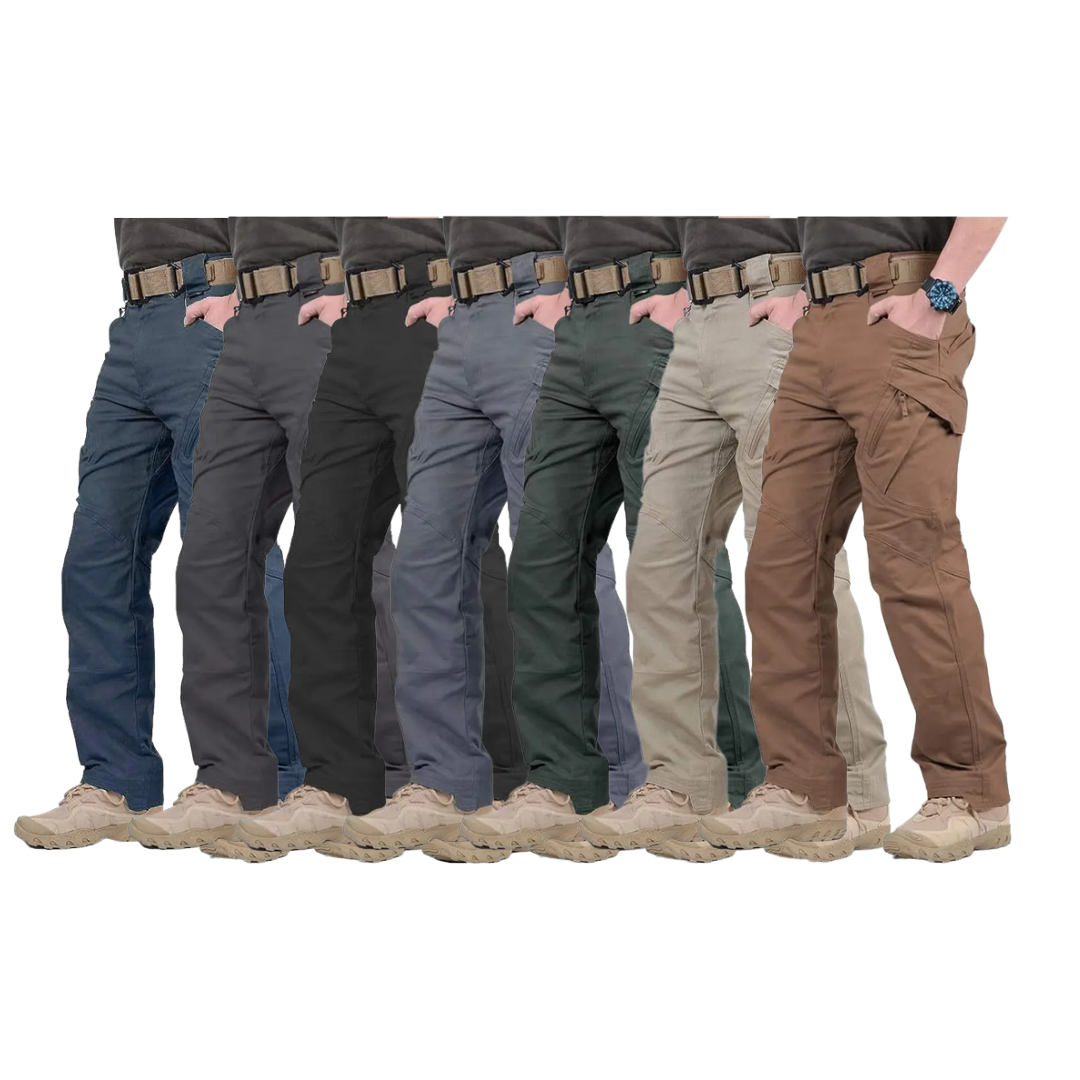 7-packs  Men's Assault Tactical Pants Lightweight Cotton Outdoor Military Combat Cargo Trousers