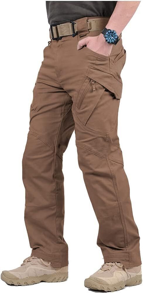 7-packs  Men's Assault Tactical Pants Lightweight Cotton Outdoor Military Combat Cargo Trousers