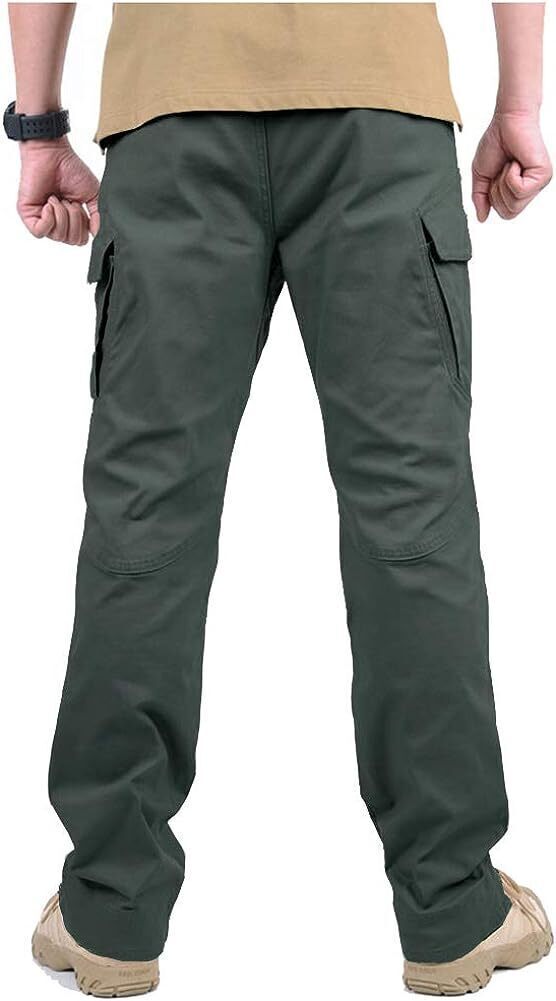 7-packs  Men's Assault Tactical Pants Lightweight Cotton Outdoor Military Combat Cargo Trousers