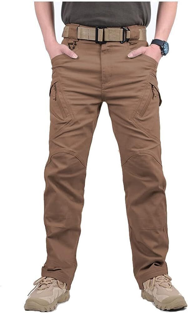 7-packs  Men's Assault Tactical Pants Lightweight Cotton Outdoor Military Combat Cargo Trousers