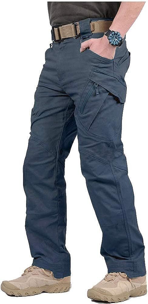 7-packs  Men's Assault Tactical Pants Lightweight Cotton Outdoor Military Combat Cargo Trousers