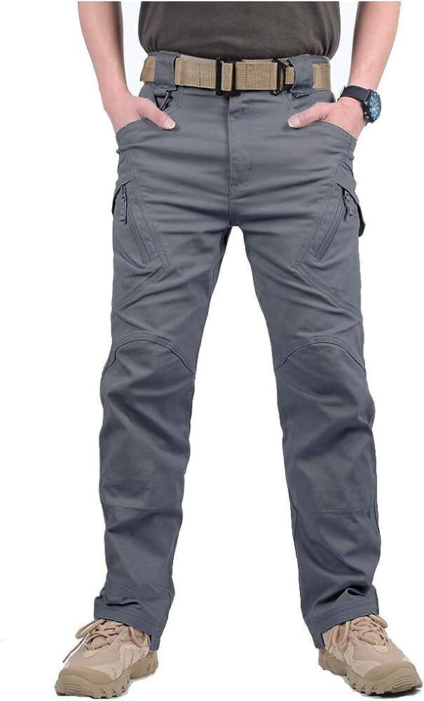 7-packs  Men's Assault Tactical Pants Lightweight Cotton Outdoor Military Combat Cargo Trousers