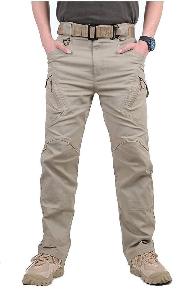 7-packs  Men's Assault Tactical Pants Lightweight Cotton Outdoor Military Combat Cargo Trousers