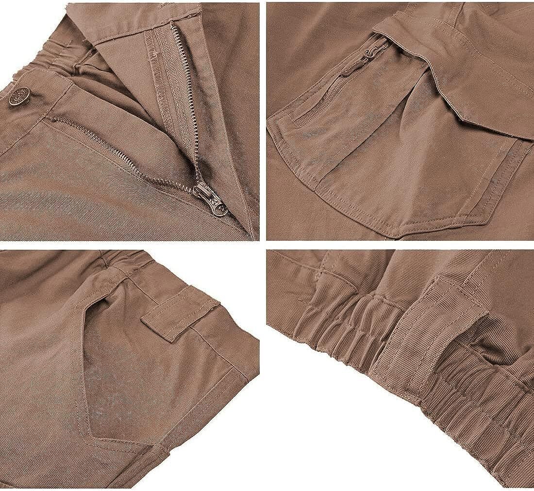 7-packs  Men's Assault Tactical Pants Lightweight Cotton Outdoor Military Combat Cargo Trousers