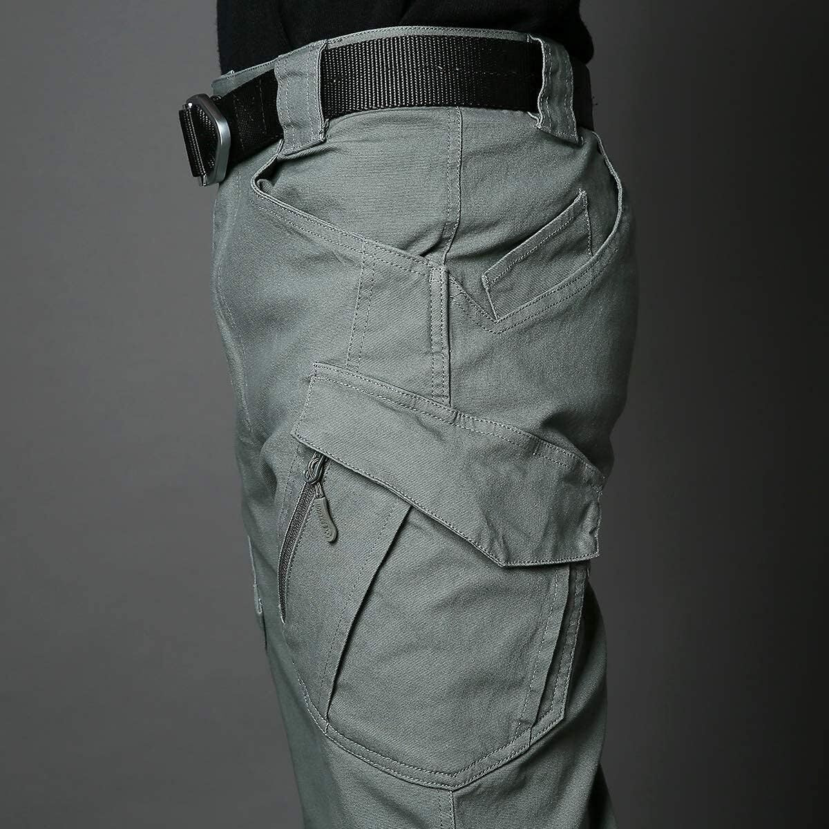 7-packs  Men's Assault Tactical Pants Lightweight Cotton Outdoor Military Combat Cargo Trousers