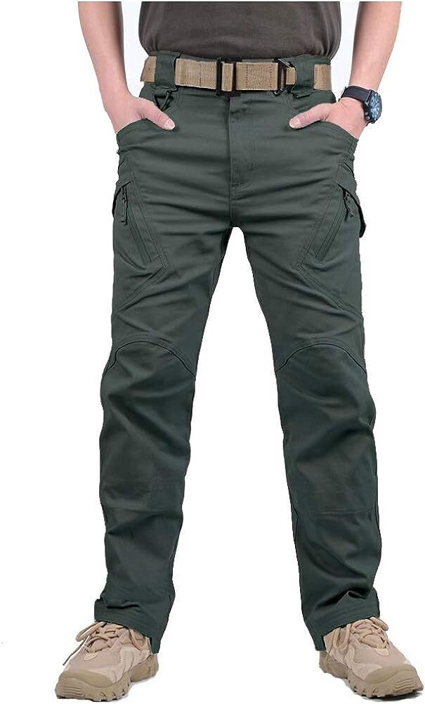 7-packs  Men's Assault Tactical Pants Lightweight Cotton Outdoor Military Combat Cargo Trousers
